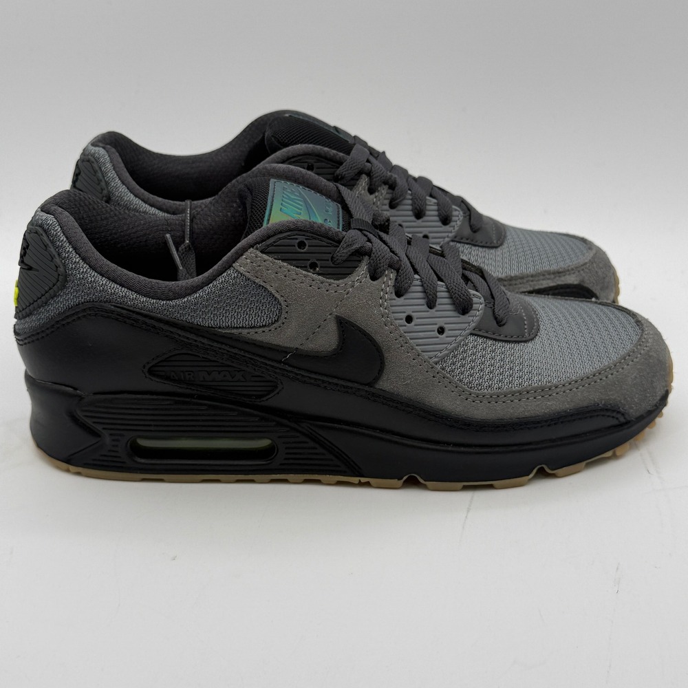 Nike Air Max 90 Shoes Mens Size 9.5 Smoke Grey Black Running DQ0580-084